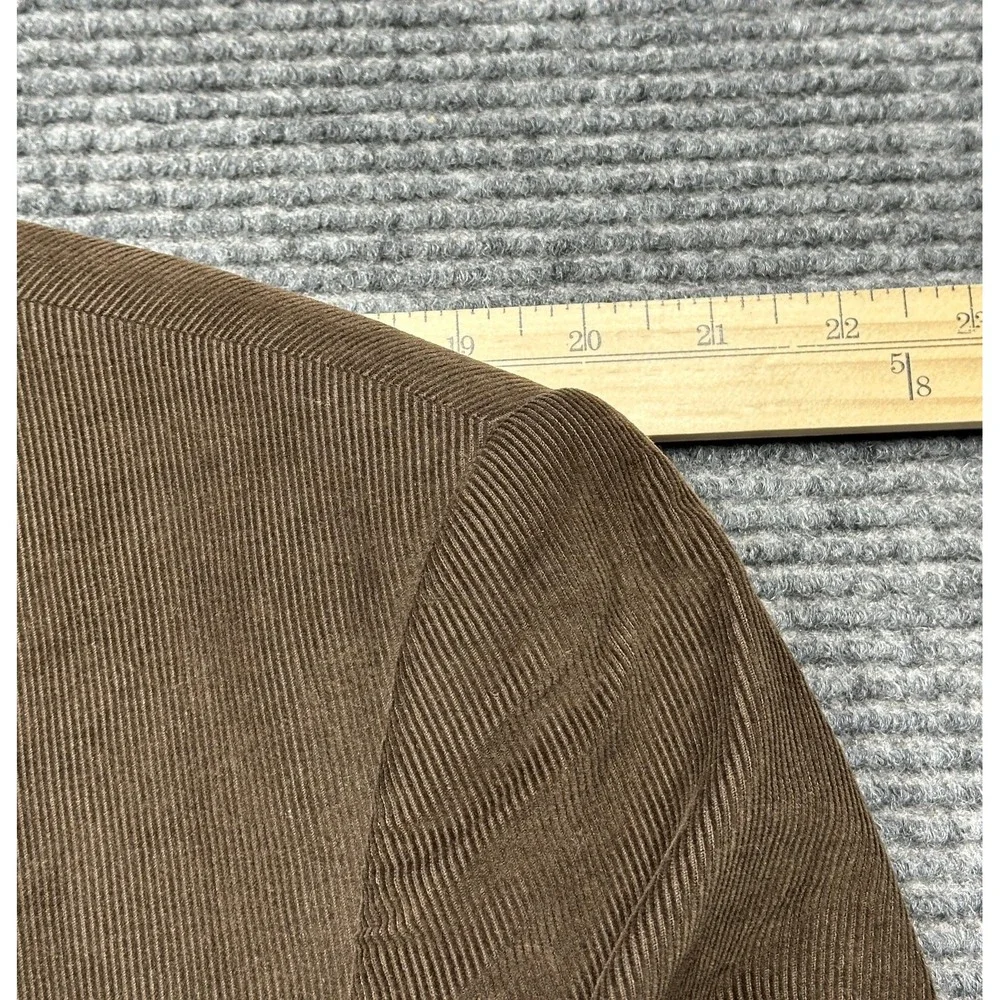 Stafford Blazer Mens 44‎ Long Brown Corduroy Sport Coat Classic Fit 2 Button